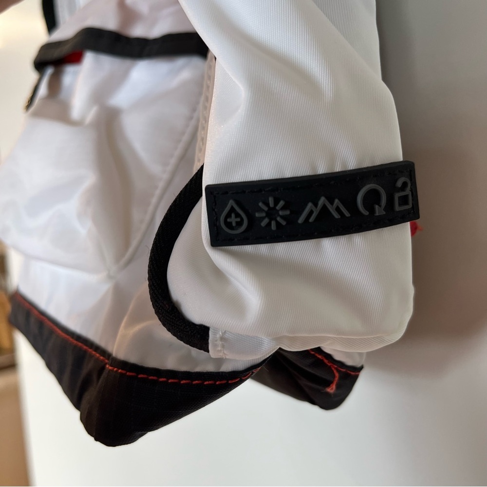 Doughnut Pyramid Tiny Game Player Series White Black Convertible Backpack Tote - Picture 3 of 8